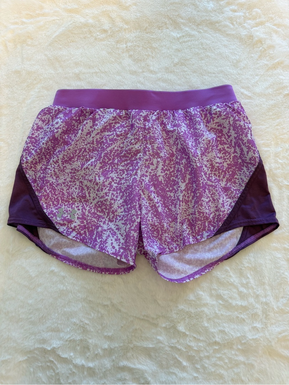 Under Armour Purple Printed Women's Athletic Shorts